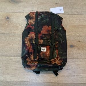 Herschel Supply Company Floral Backpack - Black and Orange